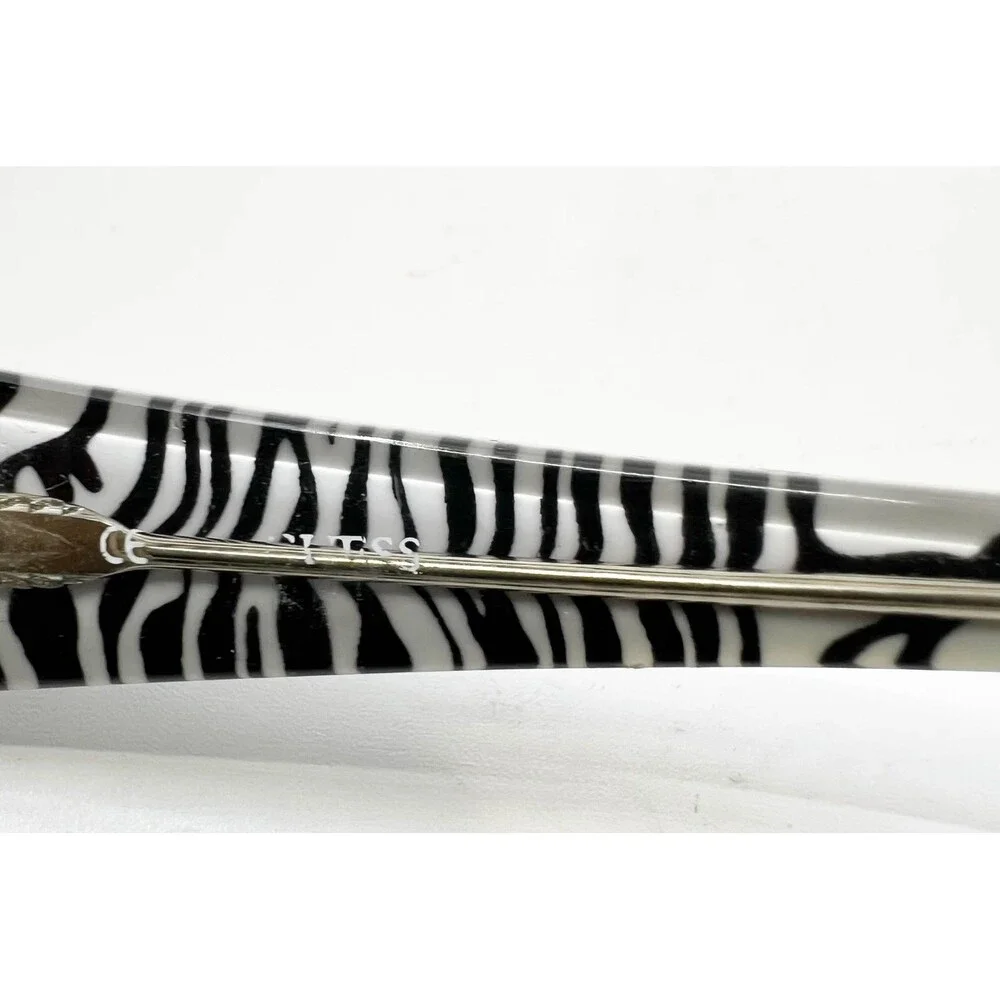 Guess Eyeglasses Womens Red GU 1519-A RD Studded Zebra Print 51-17-135